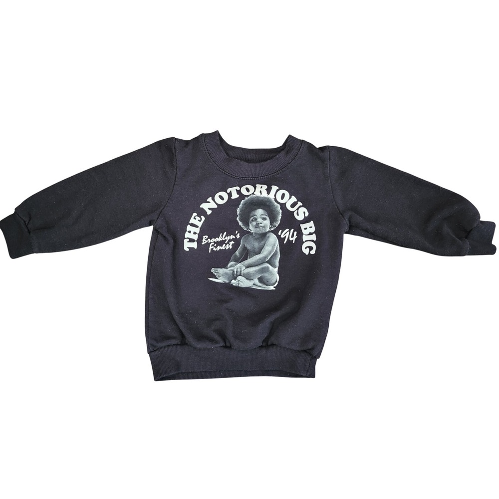Notorious B.I.G. Sweatshirt Baby Biggie Smalls 3T Toddler Brooklyns Finest  Afro